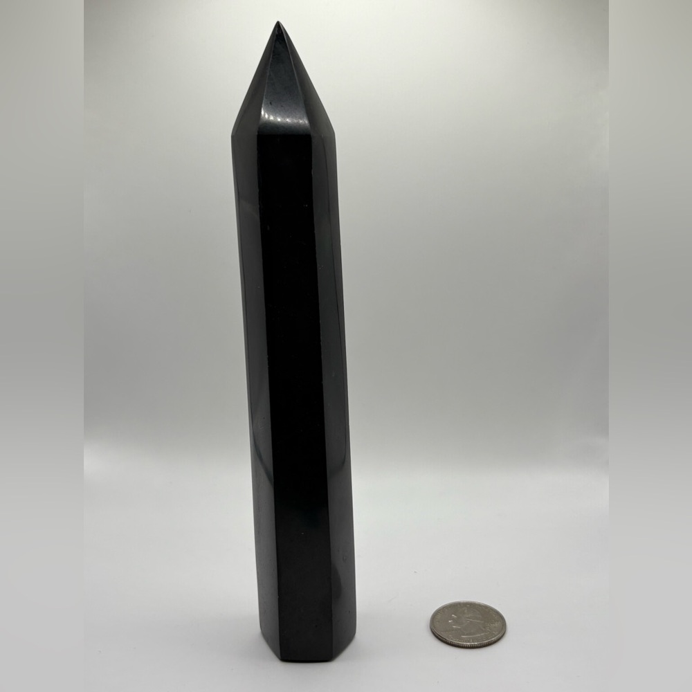 Black Obsidian Tower 7 inches 326g